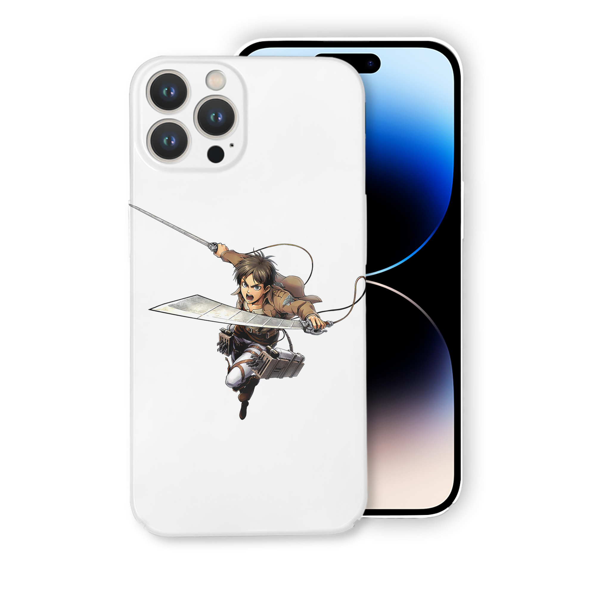 （画像用） 進撃の巨人 エレン･イェーガー Attack on Titan Eren Jäger 【iPhone 14シリーズ対応】ハードケース